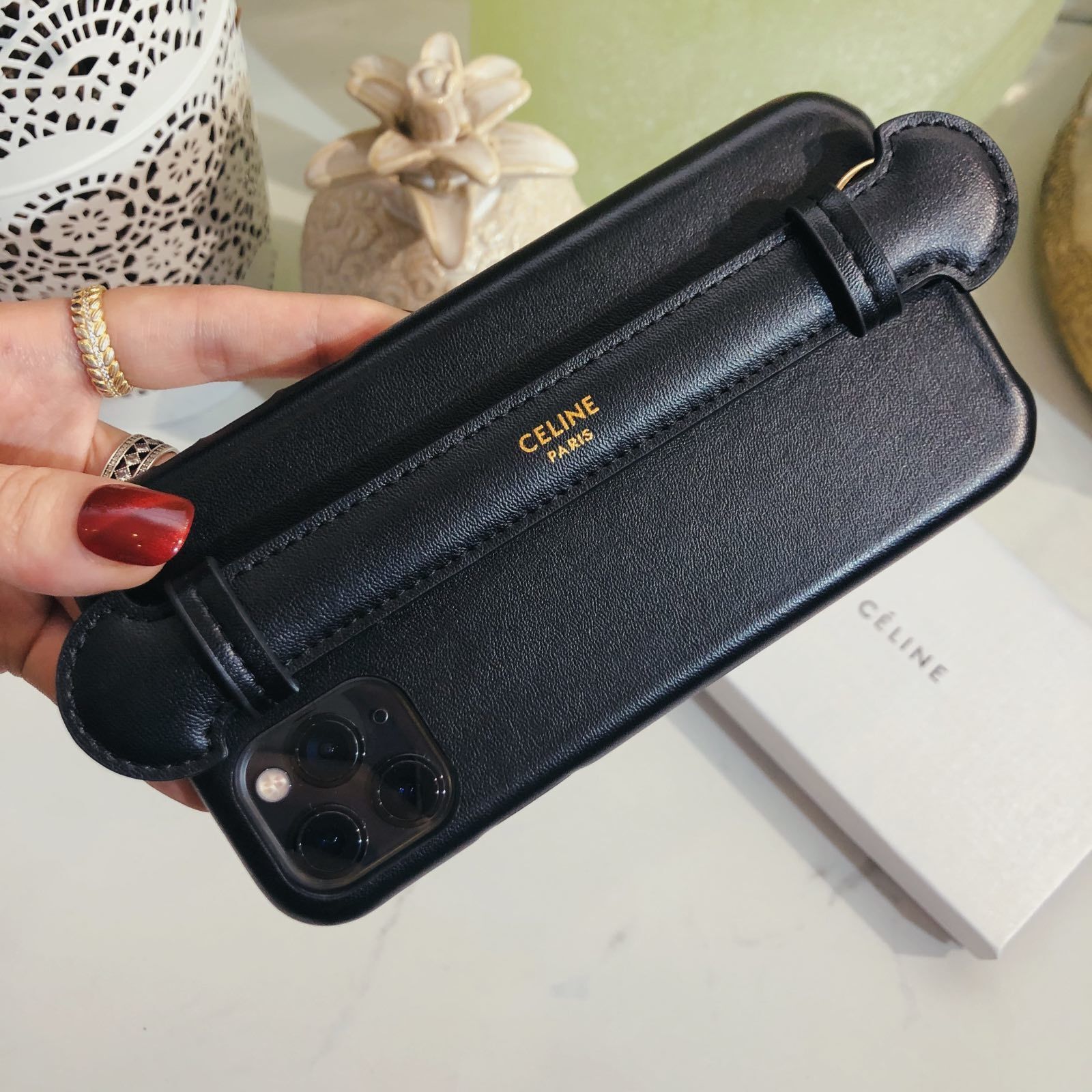Luxurious Leather CL iPhone Case 