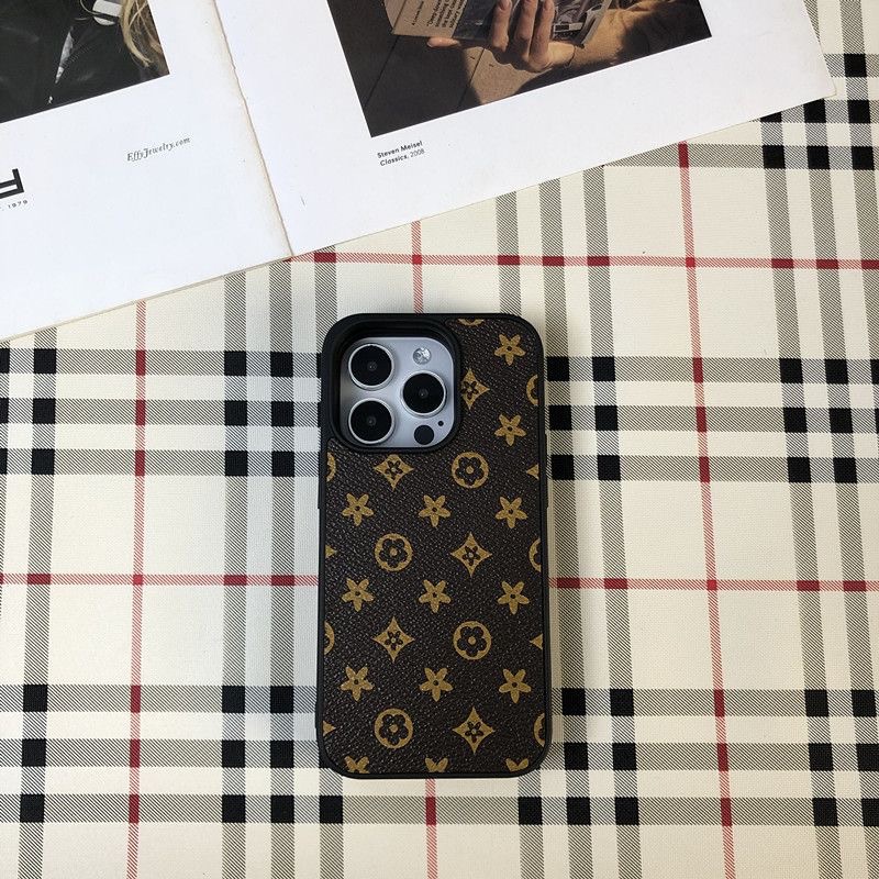 Luxury Leather V iPhone Wallet Case