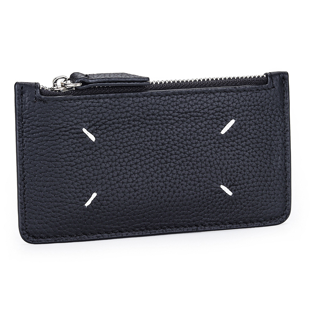 Luxury Leather Zipper Wallet Card Holder & Coin Purse