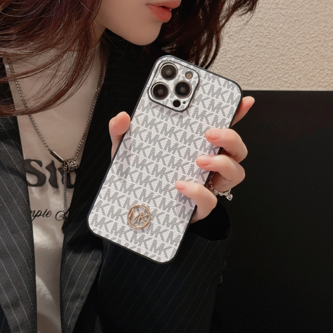 Leather MK iPhone Case