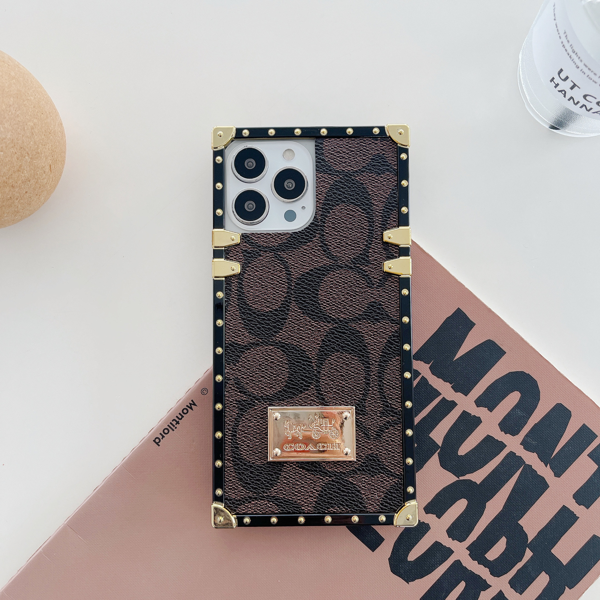 Coach Square Leather iPhone case