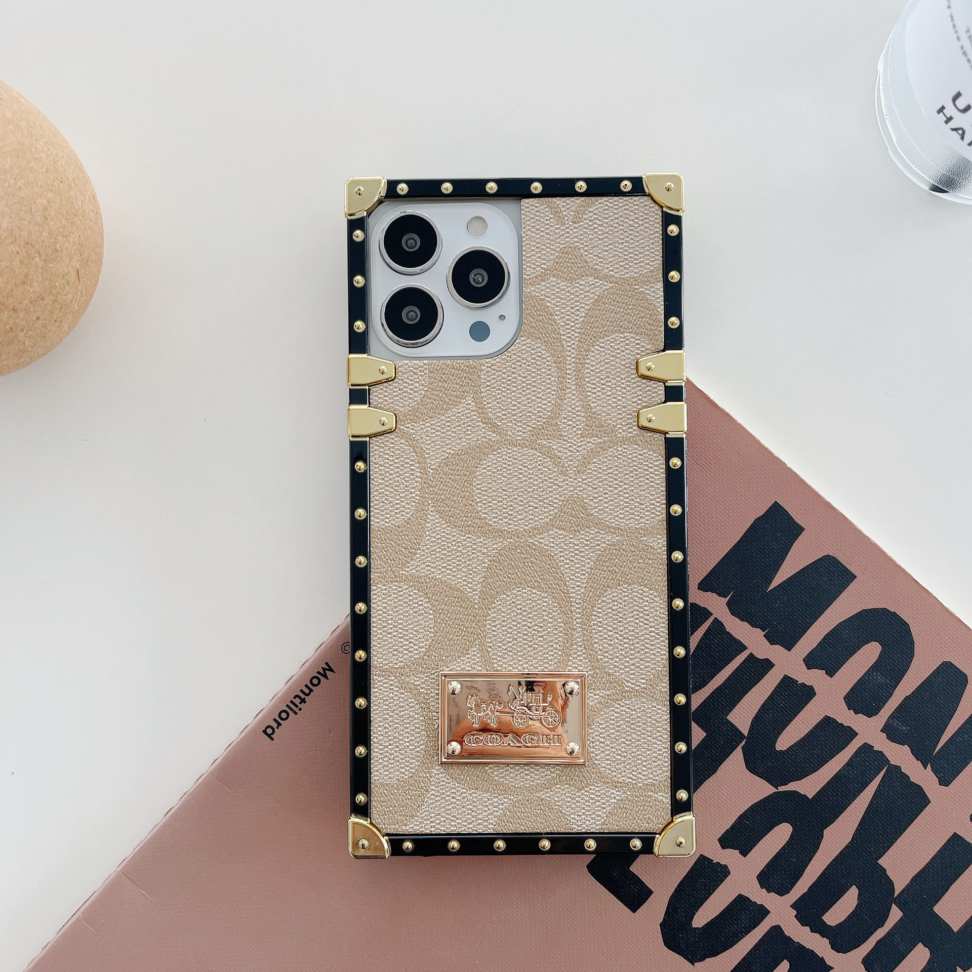 Coach Square Leather iPhone case