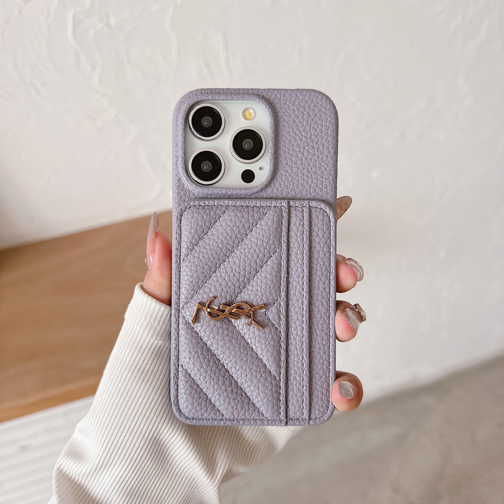 Luxury Leather iPhone Wallet Case