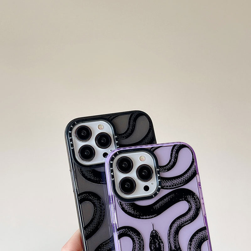 Black Snake King iPhone Case