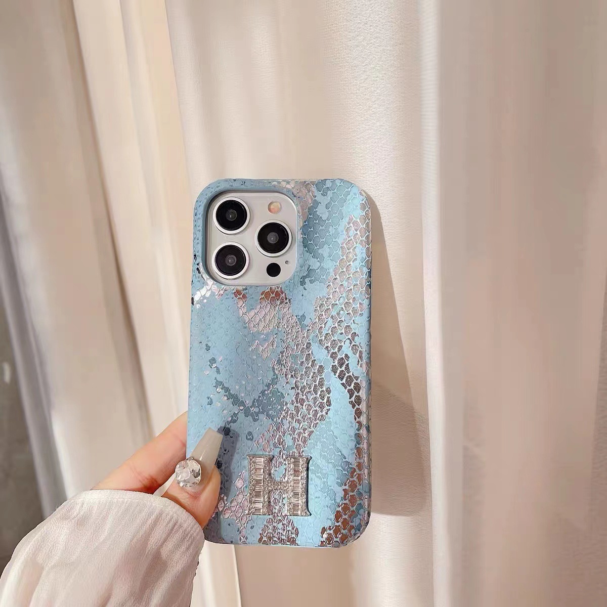 Blue Flash Snake iPhone  Case