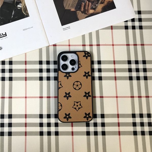 Luxury Leather V iPhone Wallet Case