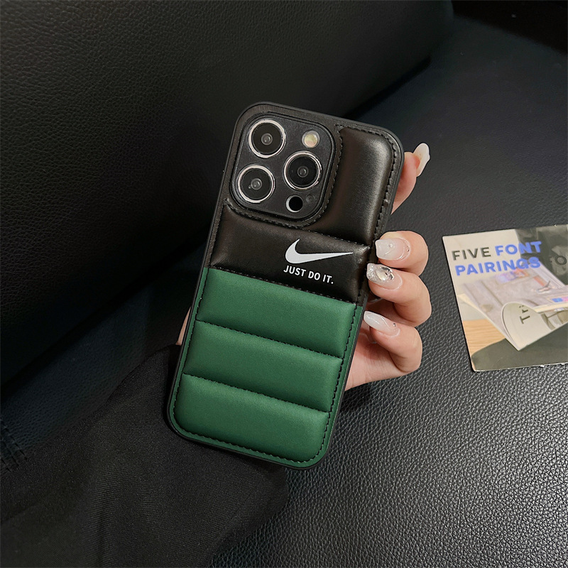 Colorblock Down Jacket NK iPhone Case