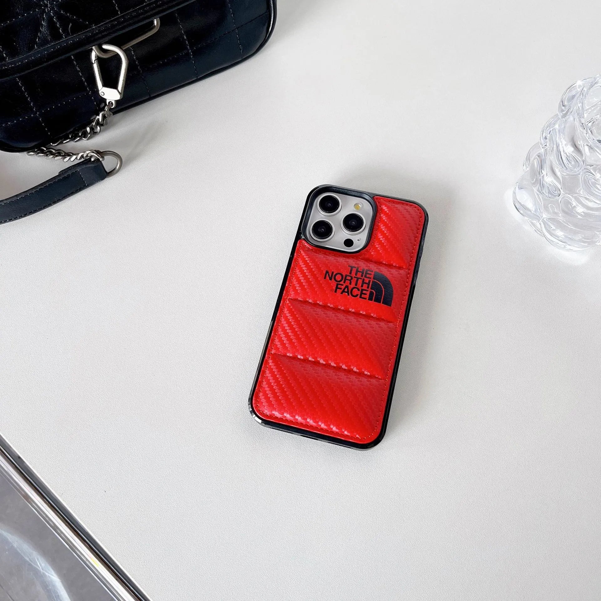 Carbon Fiber NF Goose Down Jacket iphone Case