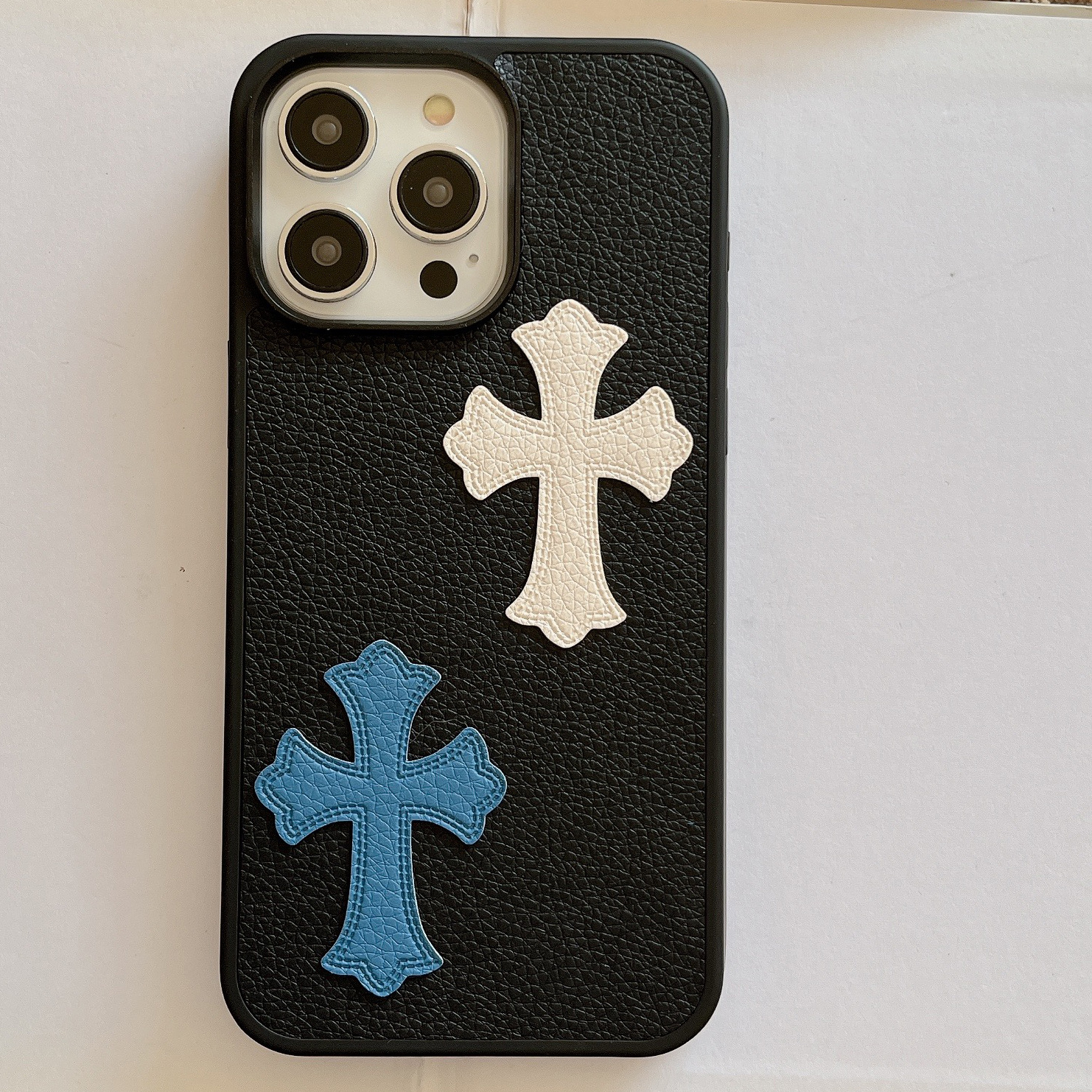 Trendy CH Leather iPhone Case