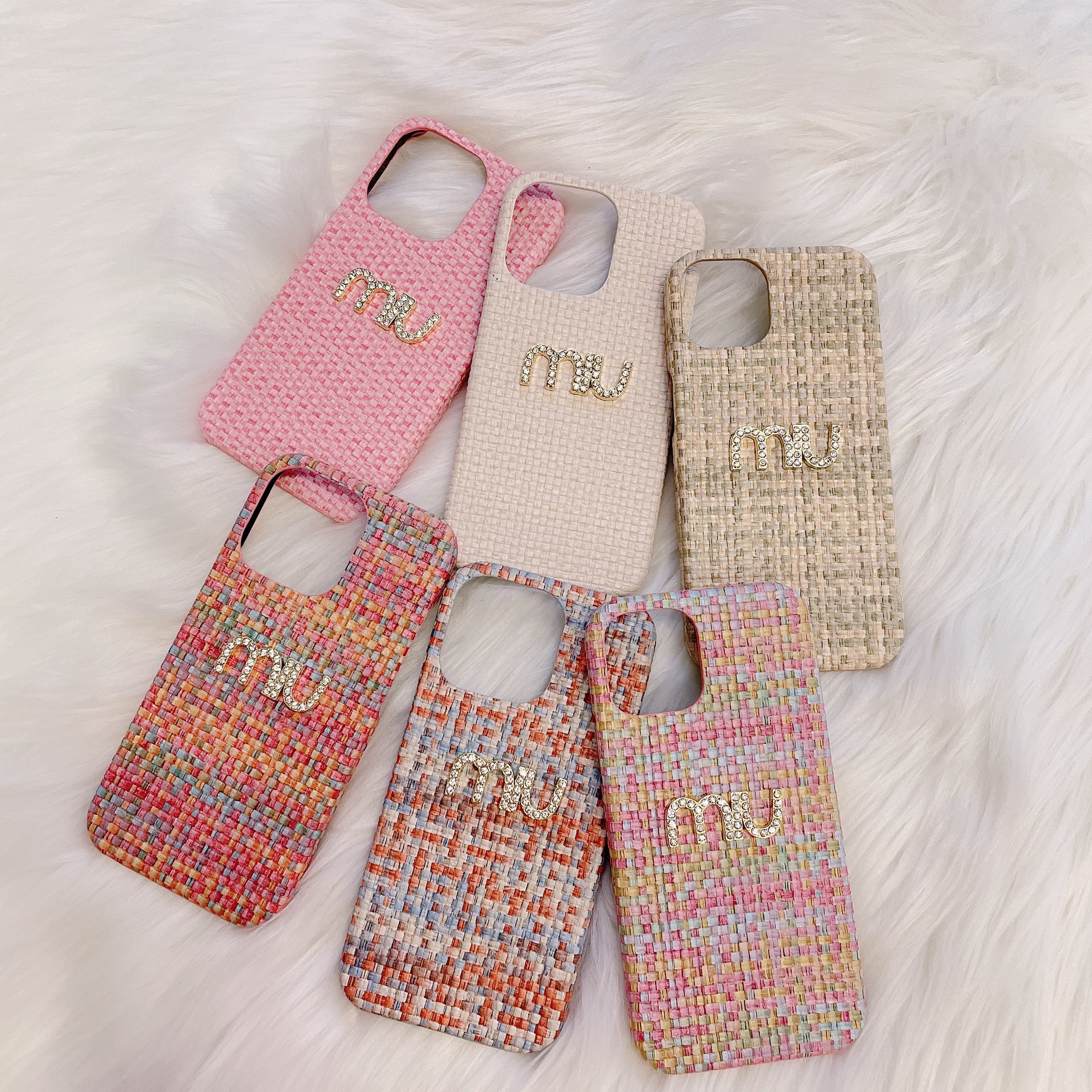 Weaving Leather MU iPhone  Case