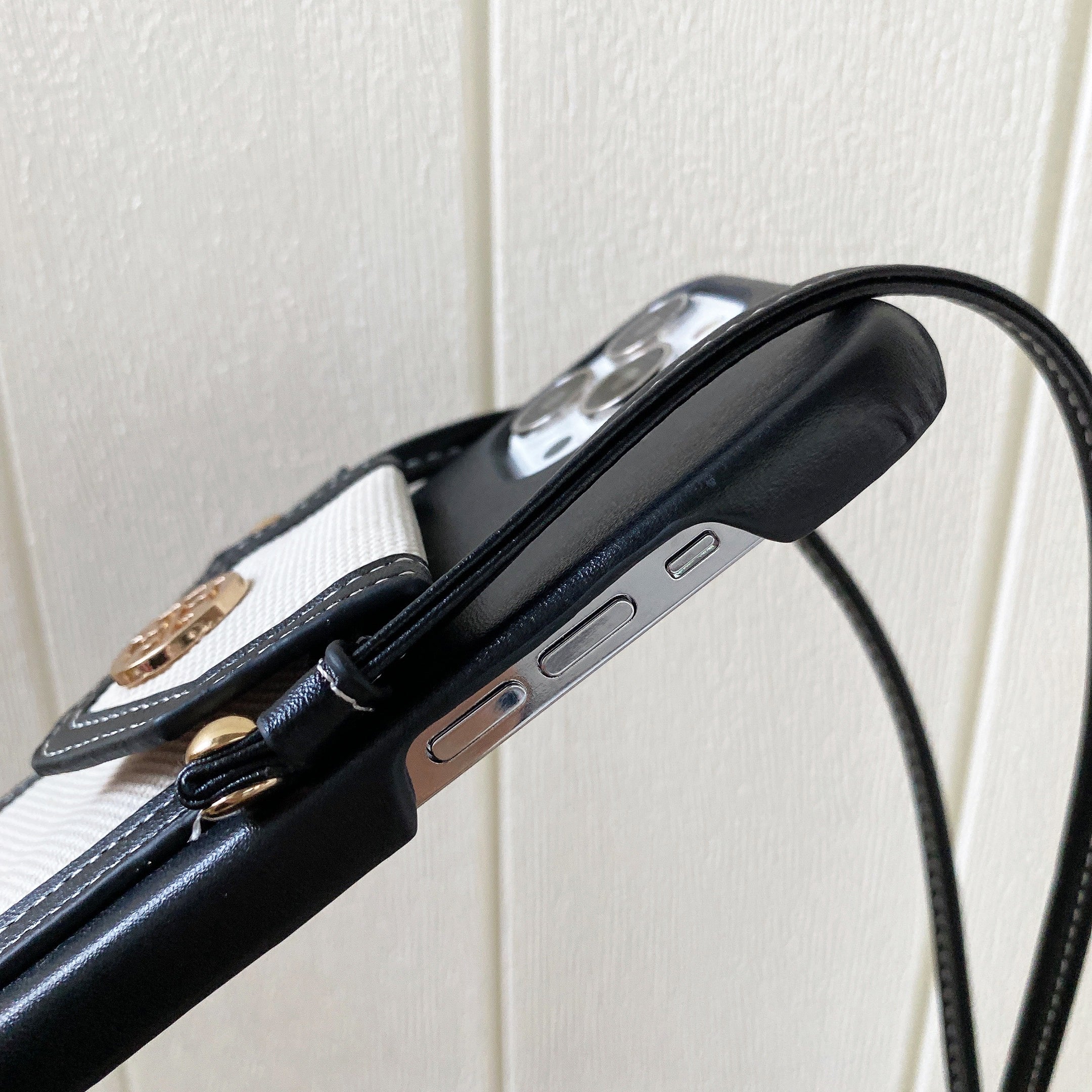 Leather iPhone Wallet Case With Crossbody Strap-BELKCASE