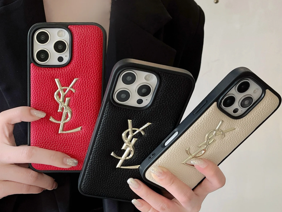 YSL Leather iPhone Case
