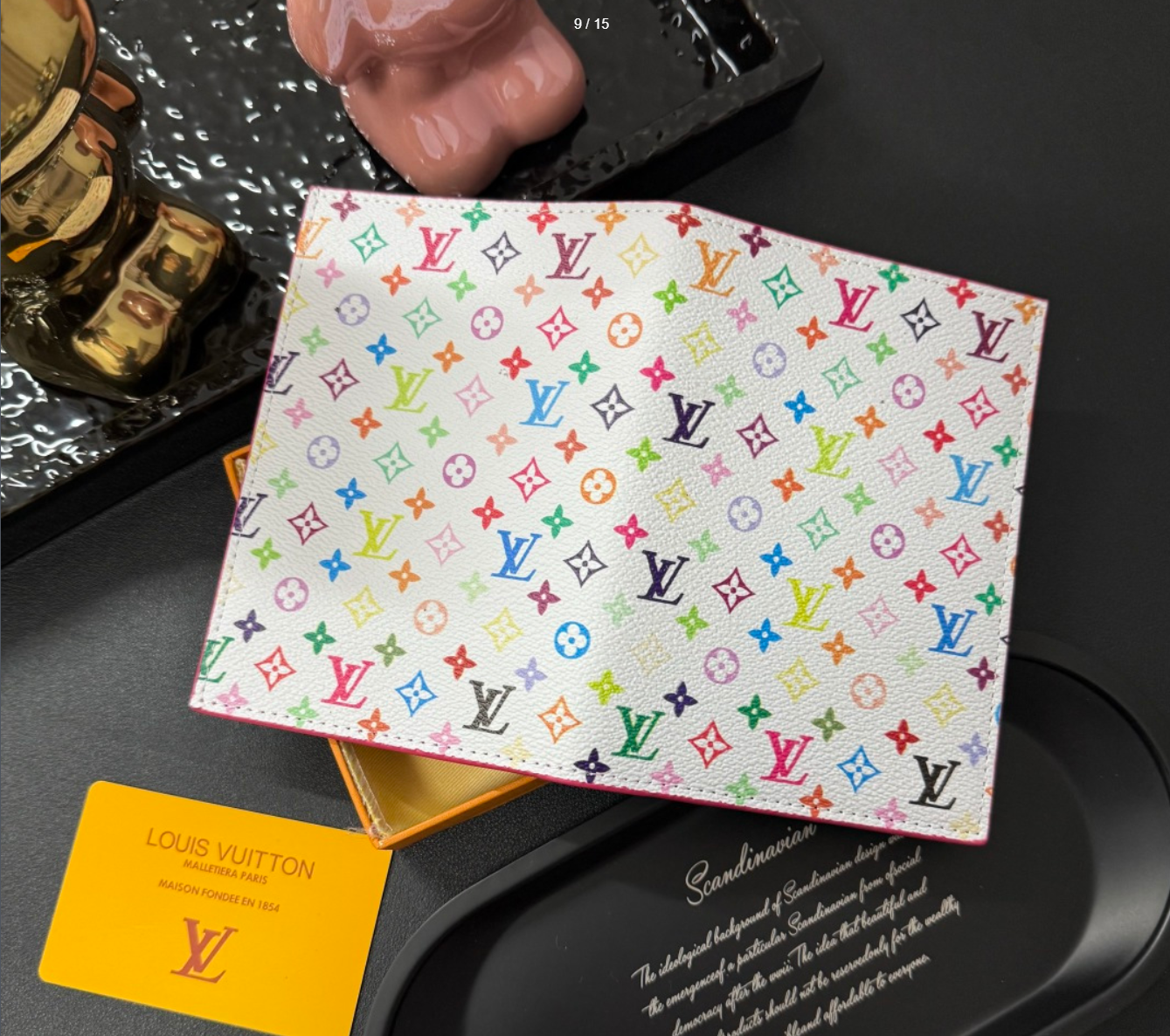 Louis Vuitton Luxury Leather Wallet Card Holder/Passport holder