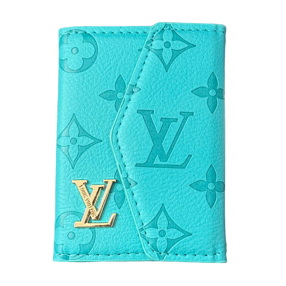 Classic Luxury Leather Wallet Card Holder Snap Closure