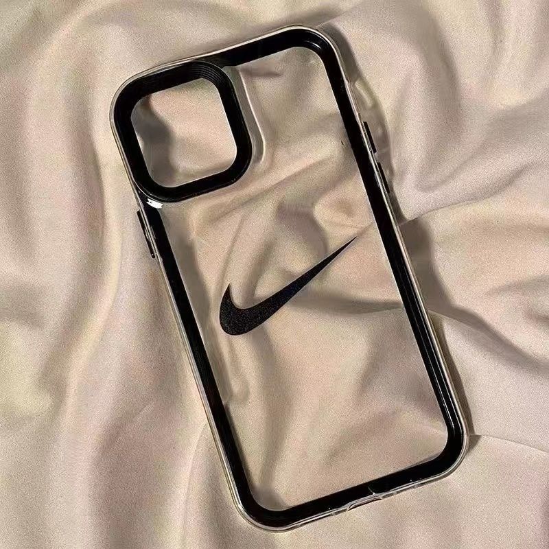 Clear Simple Nike iPhone Case