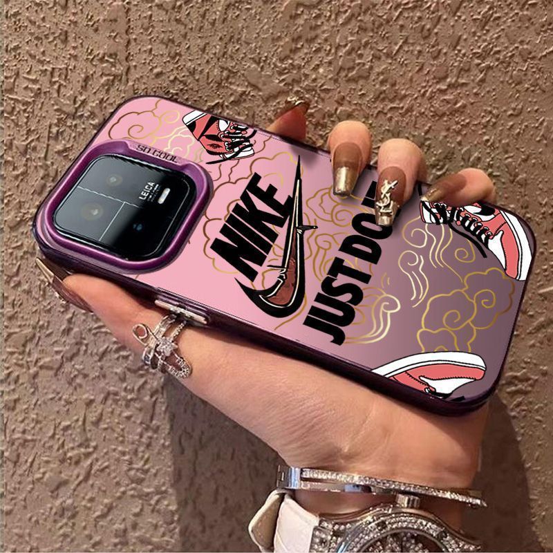 Just Do It Nike Electroplated Silver iPhone Case