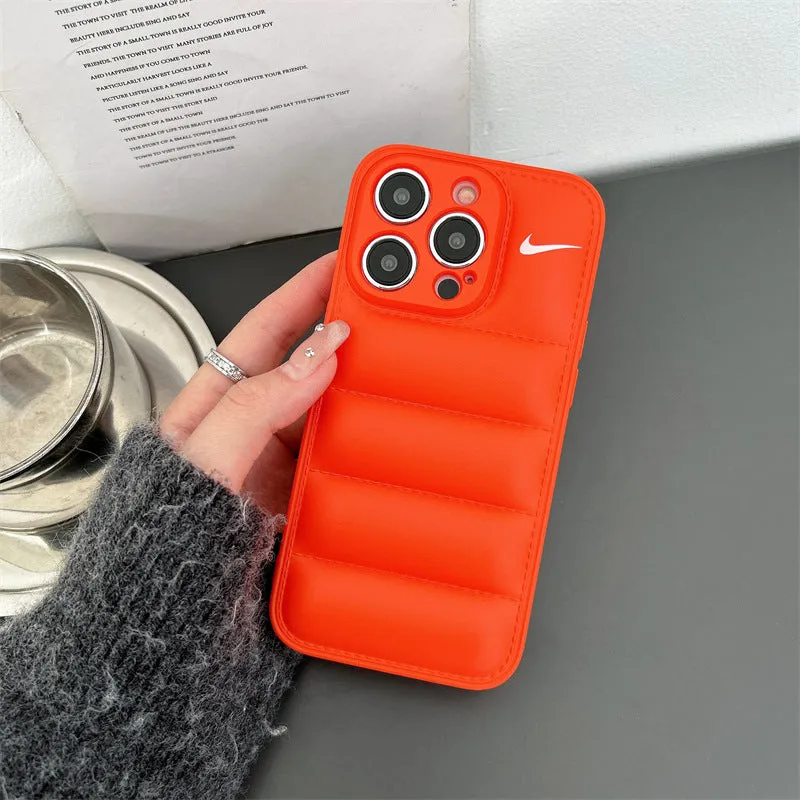 3D Goose Down Jacket Trend iphone Case-Soft Cushioning