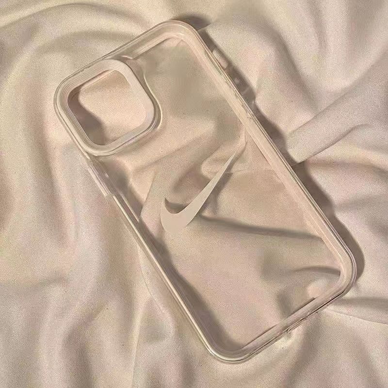 Clear Simple Nike iPhone Case