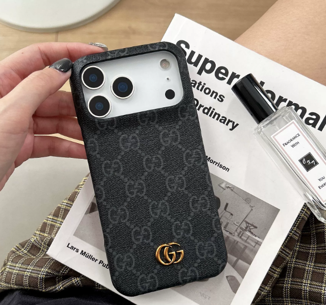 Gucci Luxurious Leather iPhone Case