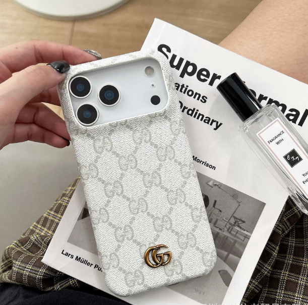 Gucci Luxurious Leather iPhone Case