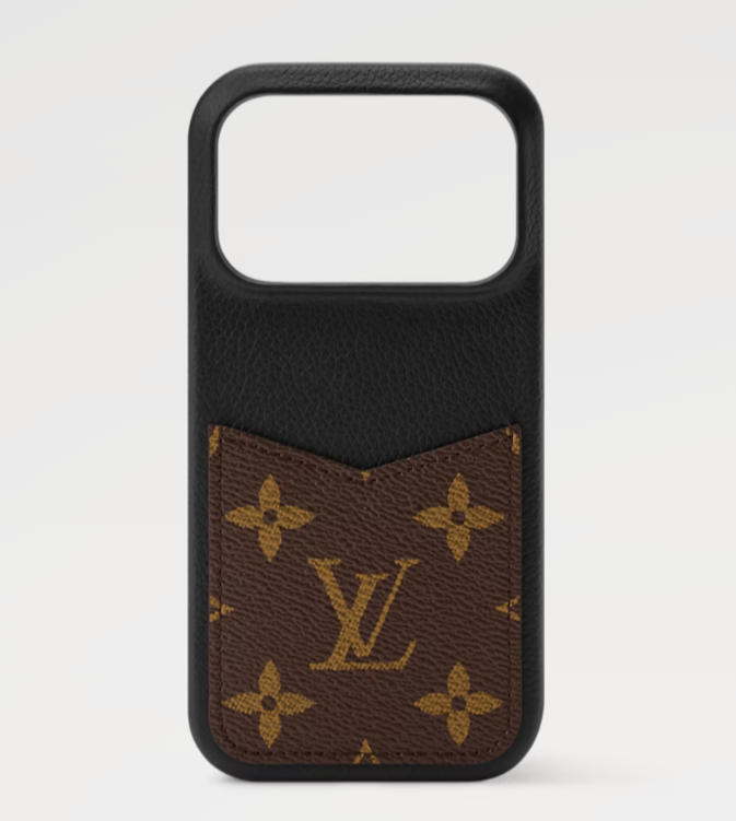 Louis Vuitton Monogram iPhone Wallet Case Vintage Leather 