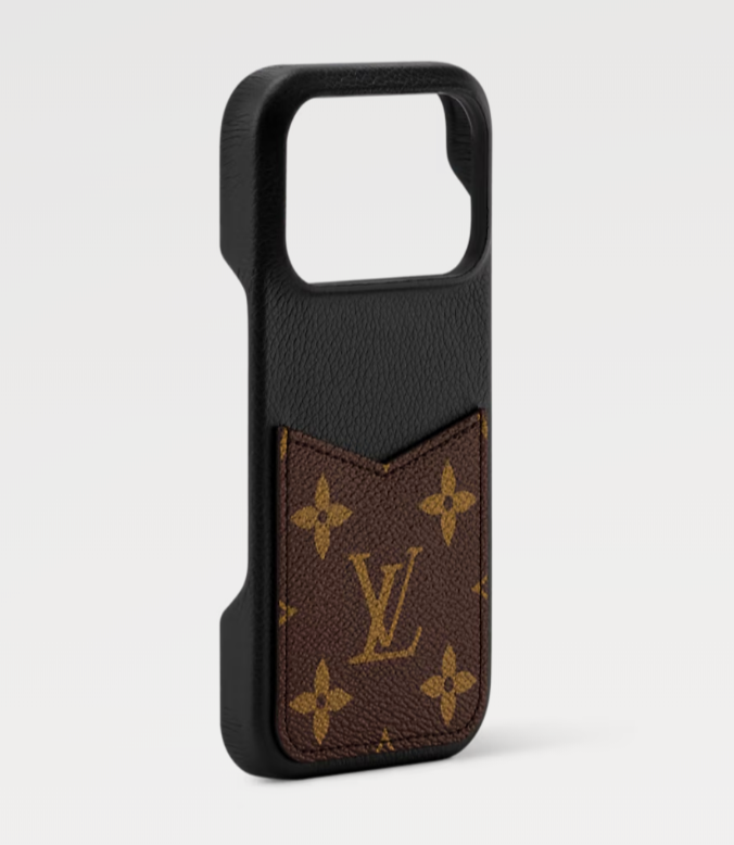 Louis Vuitton Monogram iPhone Wallet Case Vintage Leather 