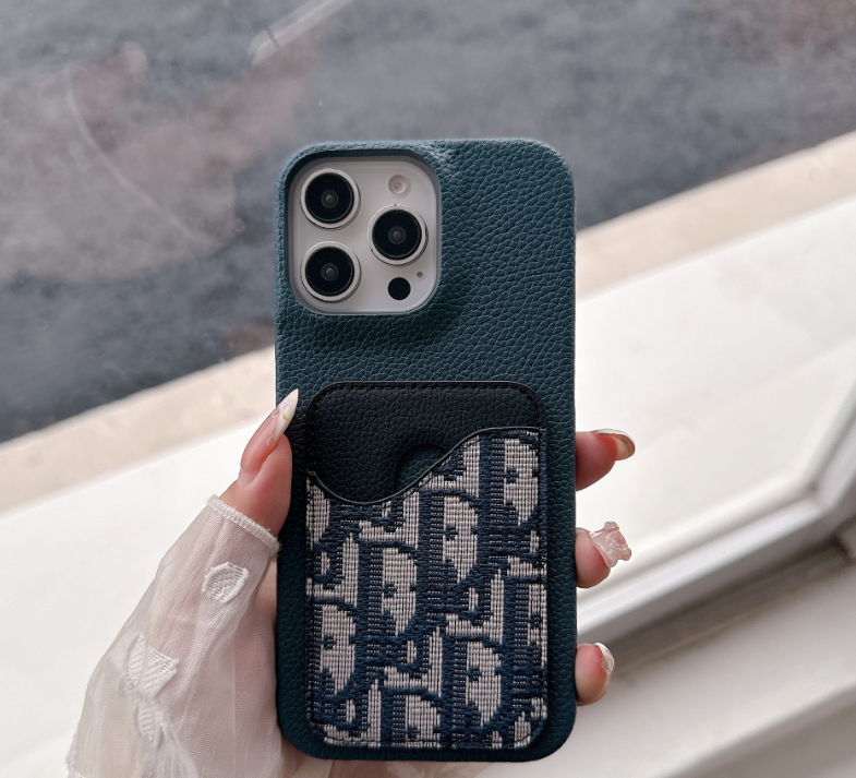 Dior EmbroEidery iPhone Wallet Case