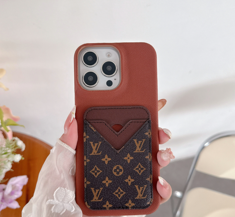 Louis Vuitton Monogram Leather iPhone Wallet Case 