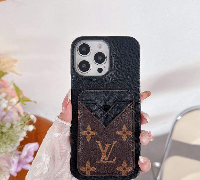 Louis Vuitton Monogram Leather iPhone Wallet Case 