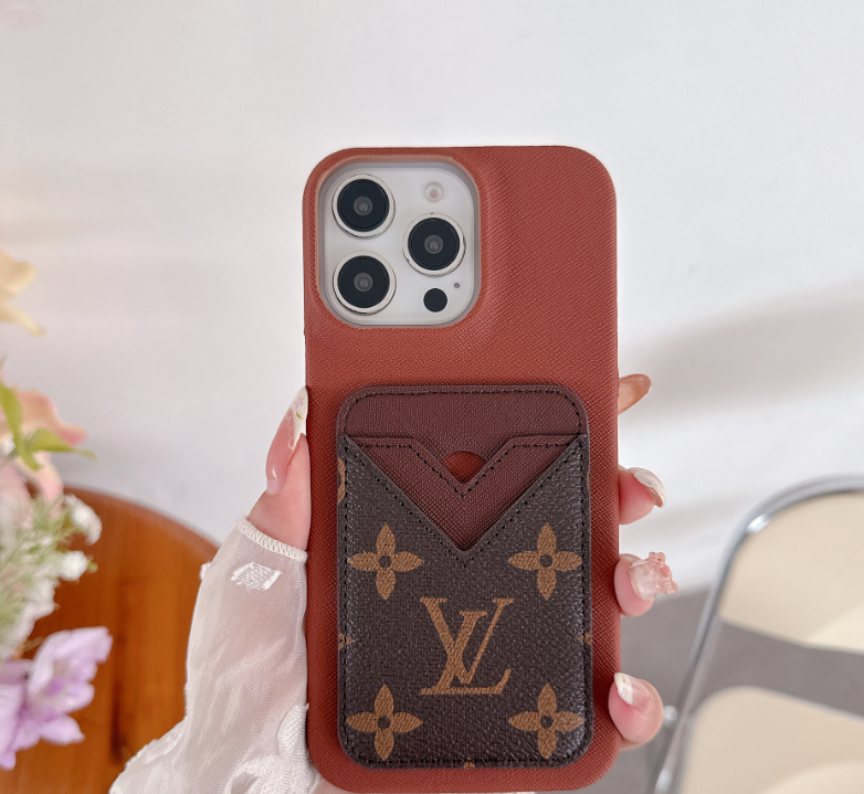 Louis Vuitton Monogram Leather iPhone Wallet Case 