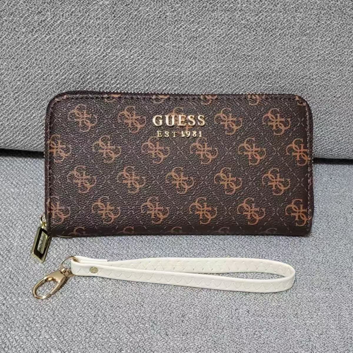 luxurious Leather Zipper Long Wallet