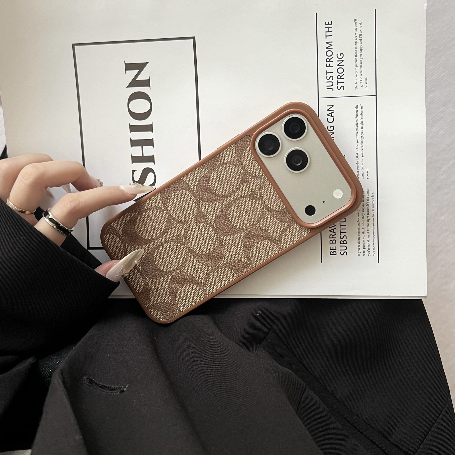 Coach Luxury Leather iPhone Case