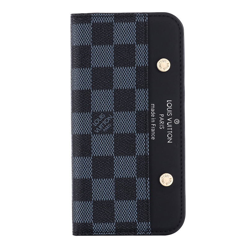 Louis Vuitton Monogram Leather iPhone Wallet Case Magnetic Flip Cover