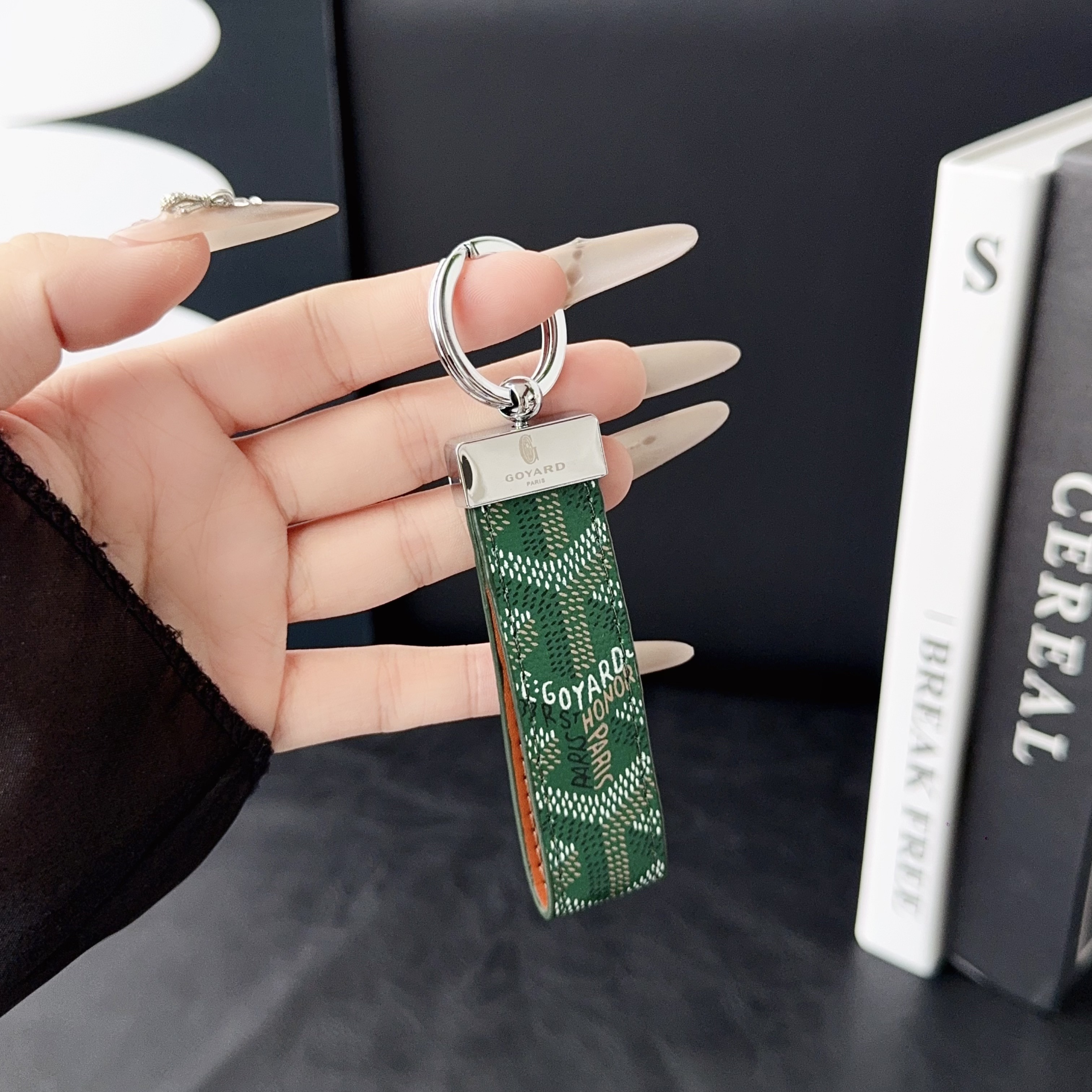 Goyard Luxury Leather Keychain