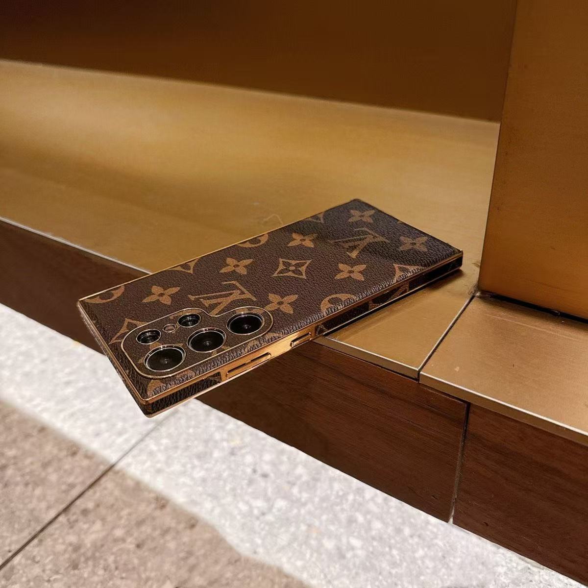 Leather Samsung Wallet Case-Litchi Pattern 