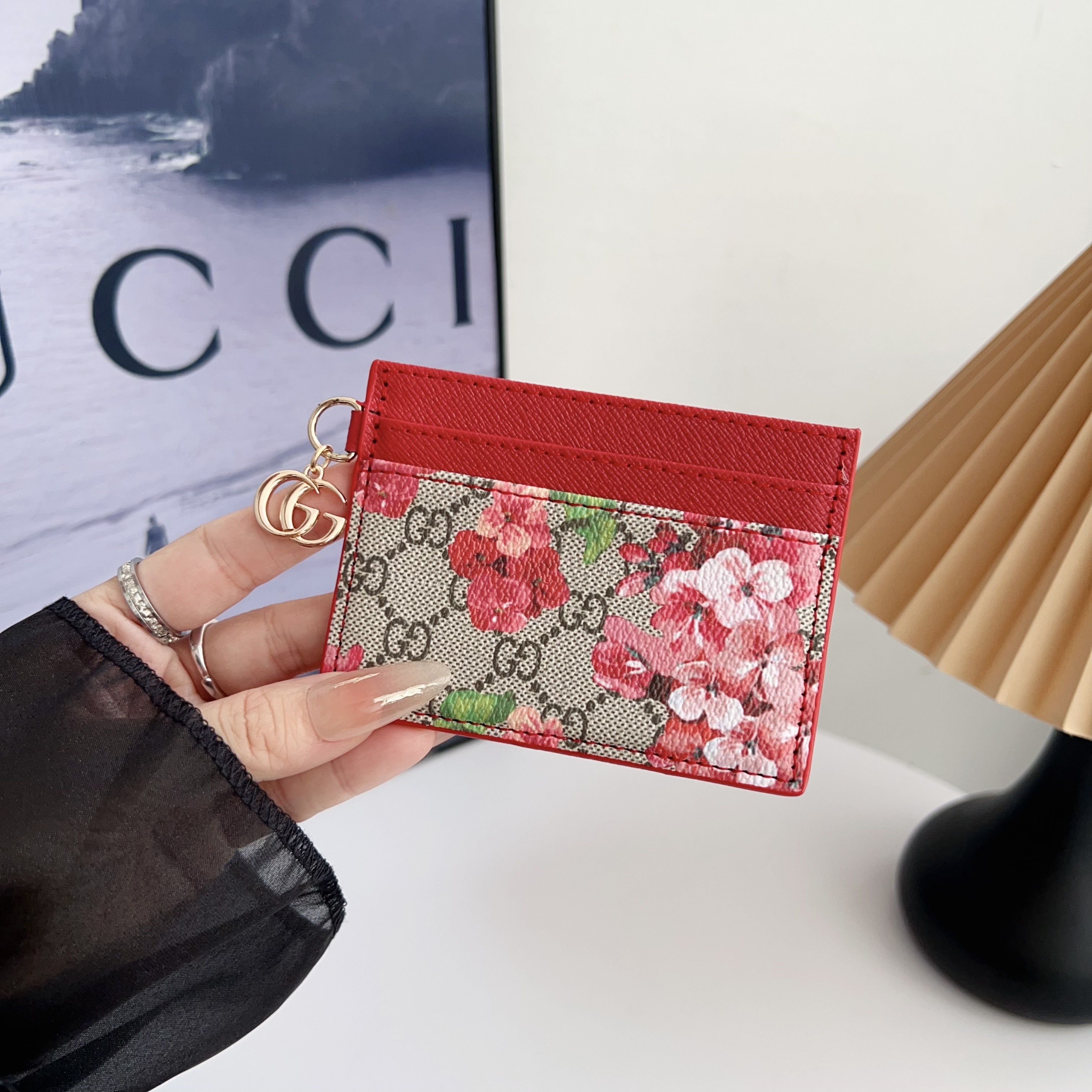 Gucci Leather Wallet Card Holder