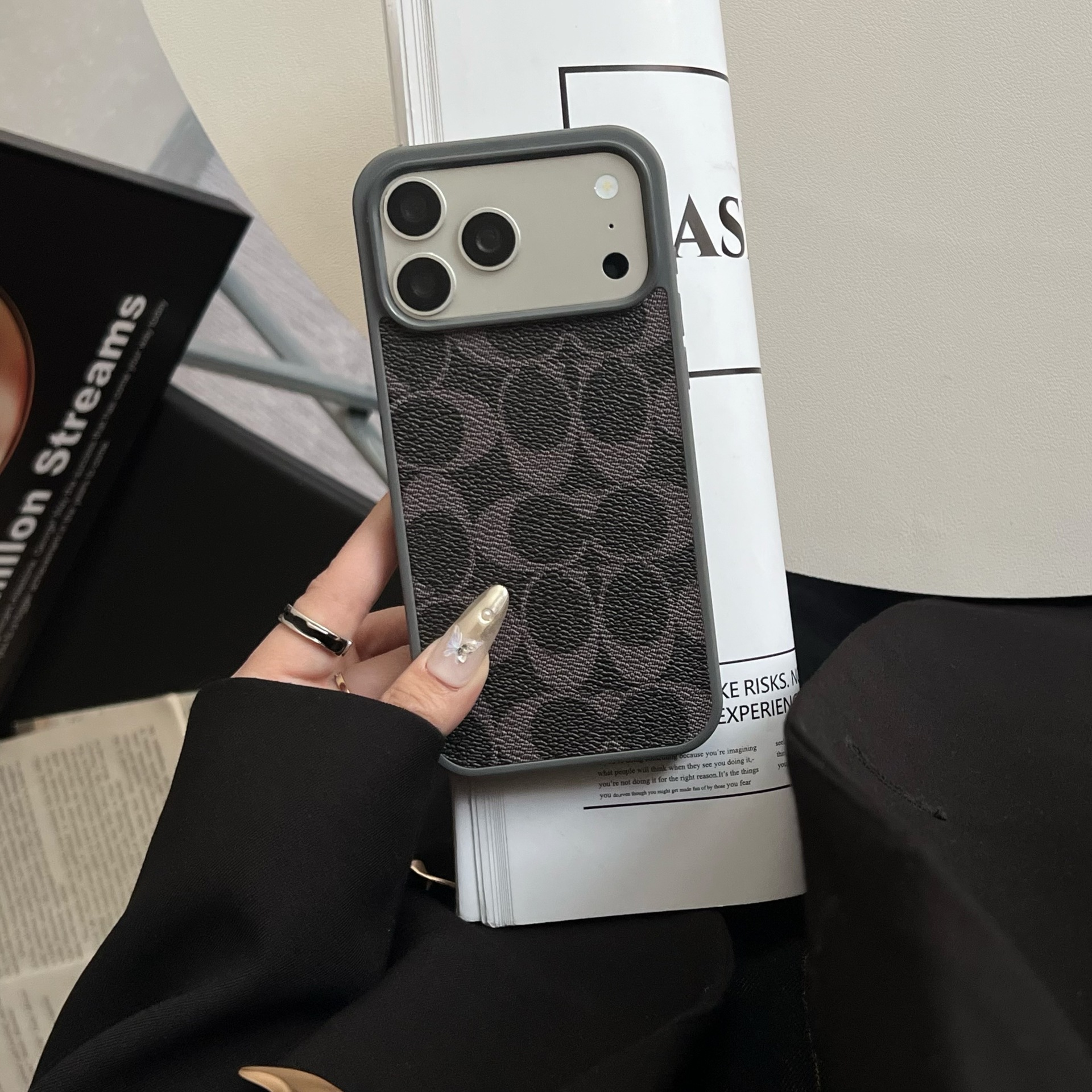 Coach Luxury Leather iPhone Case