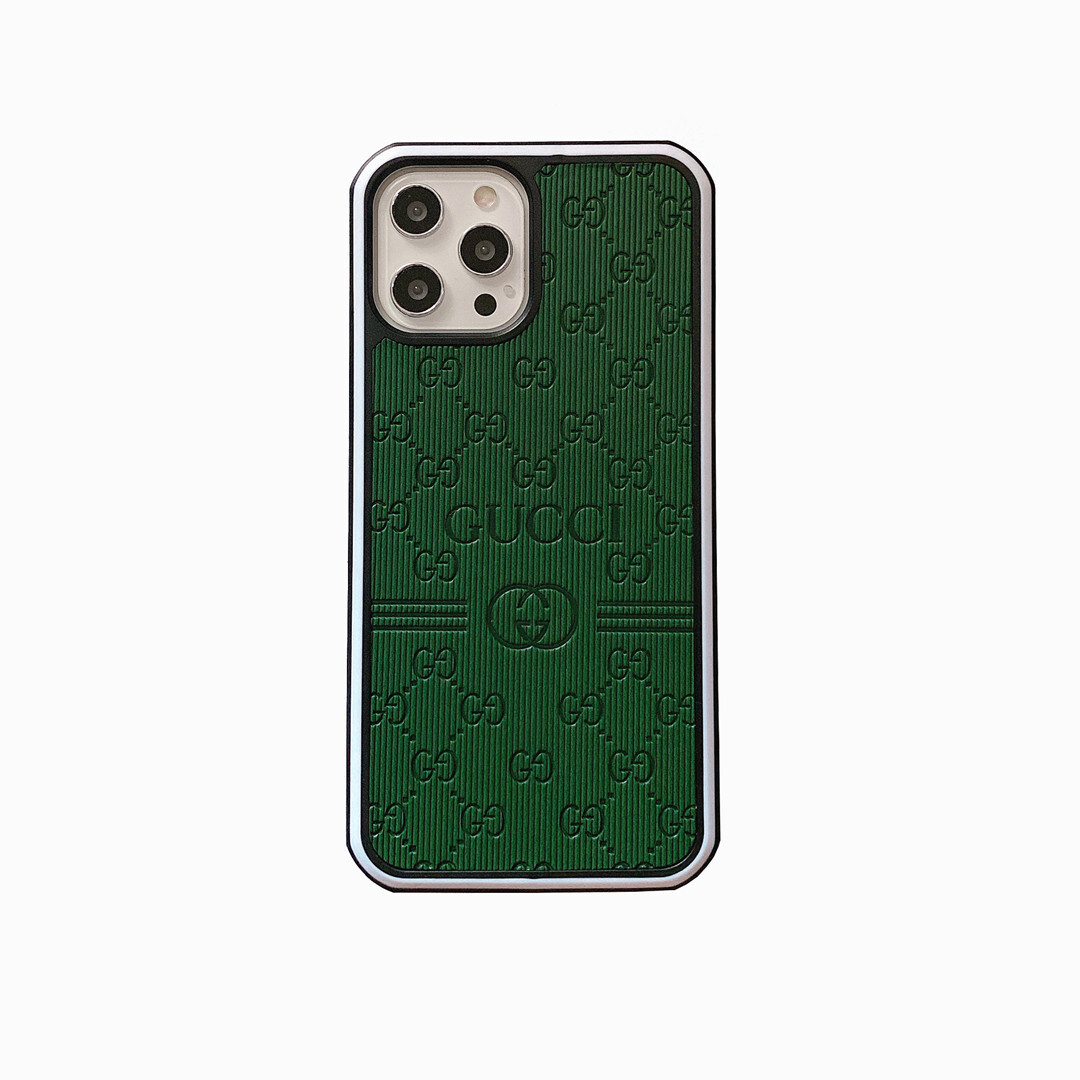 Gucci Luxury Leather iPhone Case