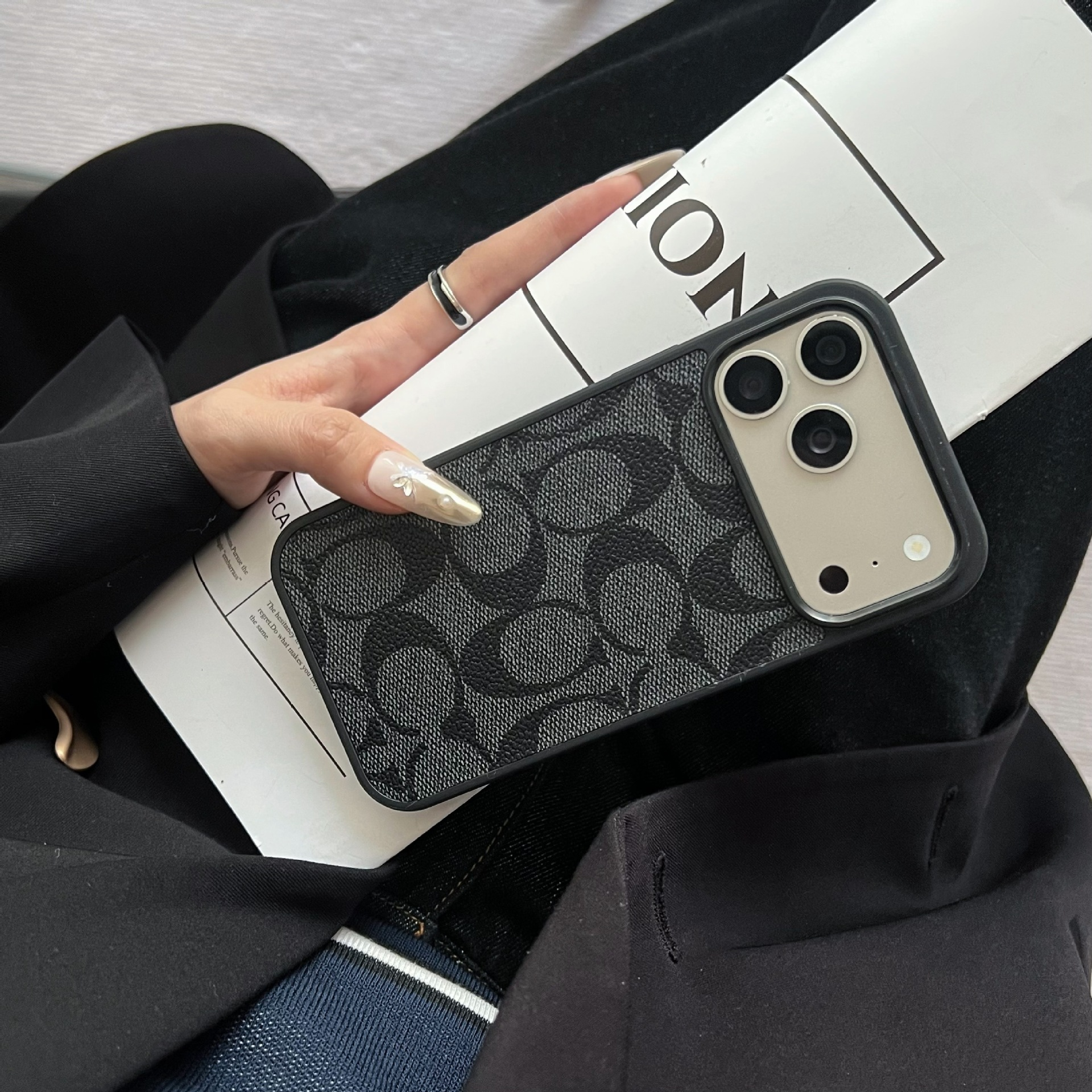 Coach Luxury Leather iPhone Case