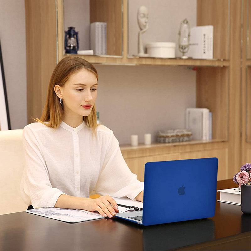 Frosted Dark Blue Macbook case customizable-BELKCASE