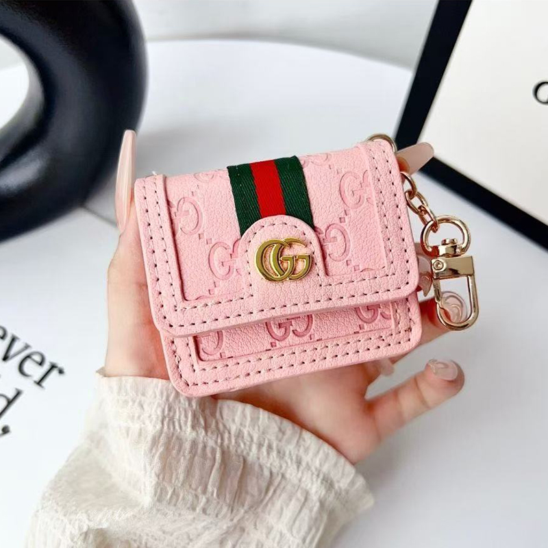 Luxury Leather GG Airpods Case With Crossbody Strap-BELKCASE