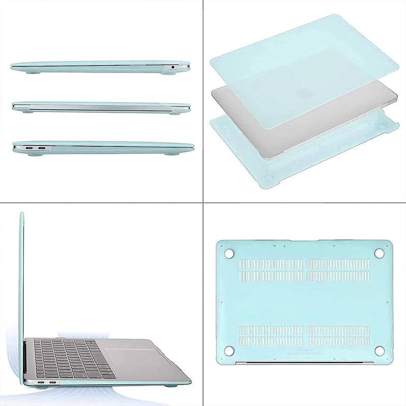 Frosted Water Cyan Macbook case customizable-BELKCASE