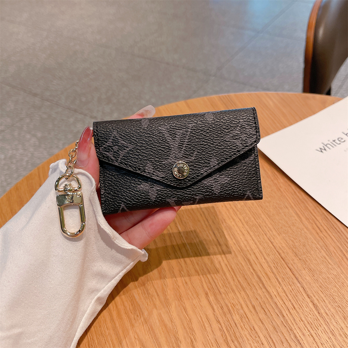 Luxury Leather Zipper Wallet Card Holder & Coin Purse