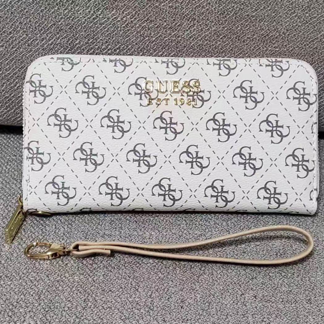 luxurious Leather Zipper Long Wallet