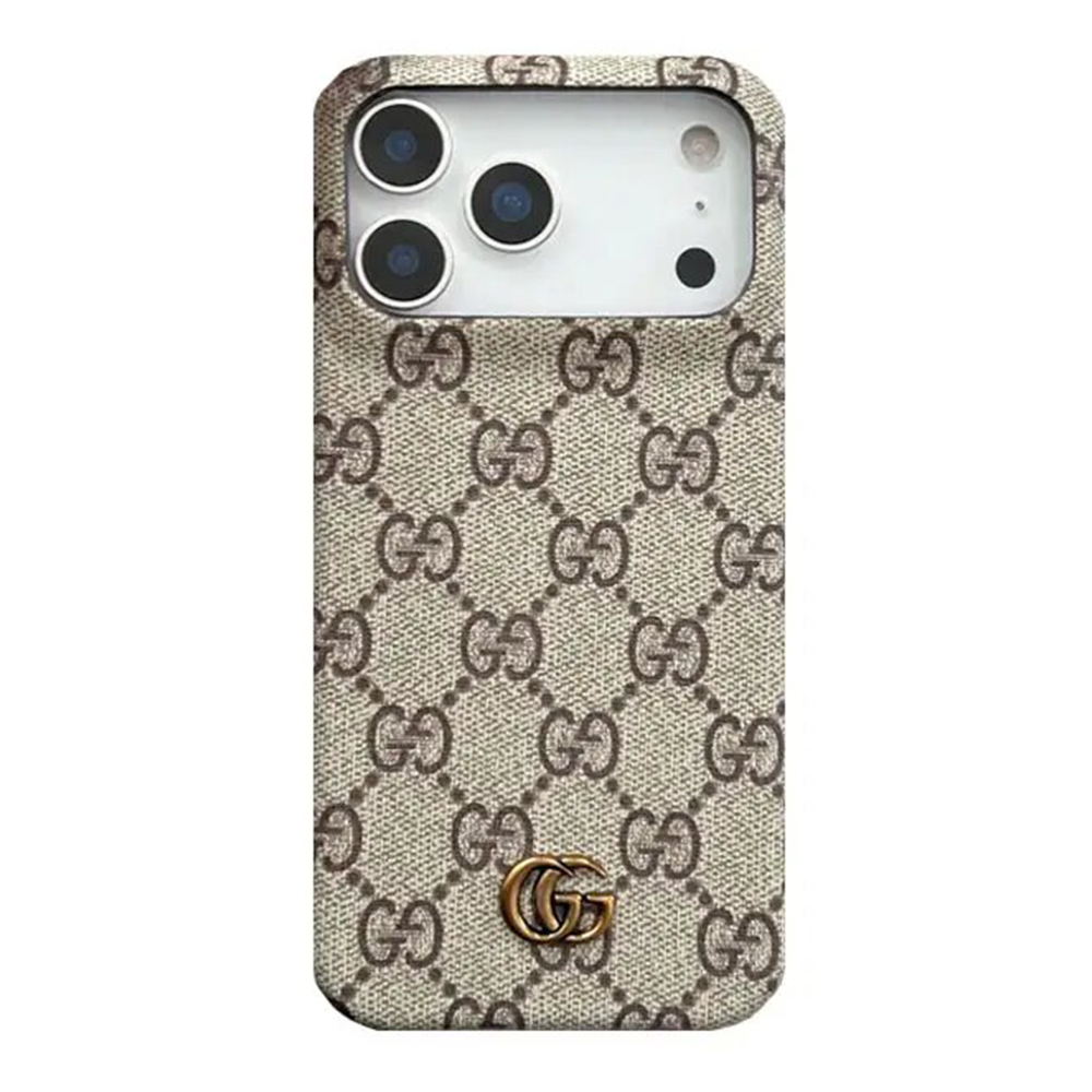 Gucci Luxurious Leather iPhone Case