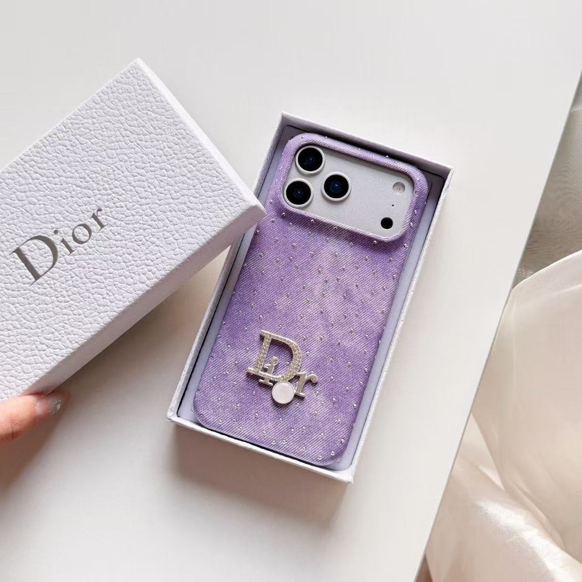 Dior Artistic Shimmer Canvas iPhone Case