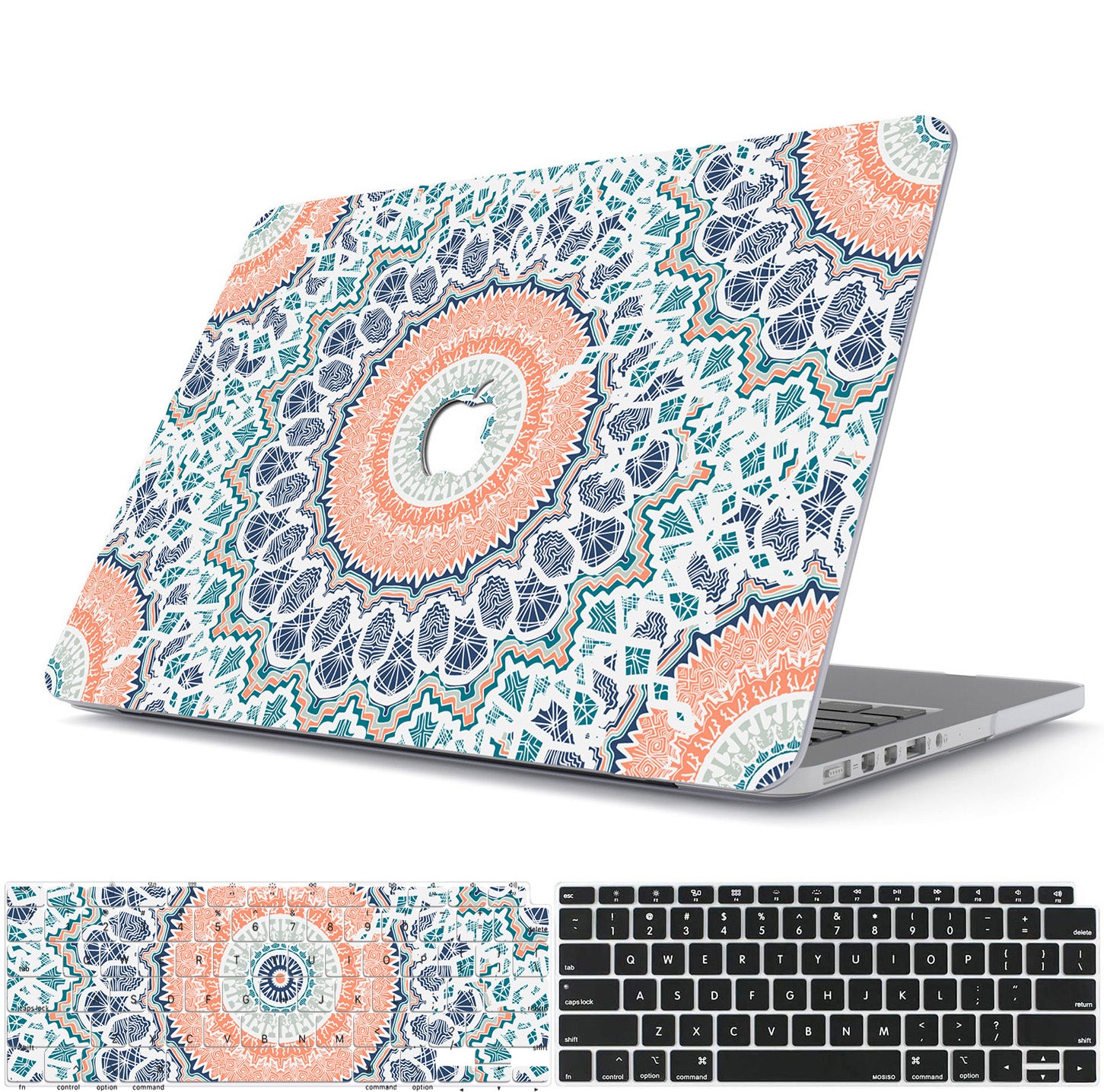 Orange Mandala Macbook Case-BELKCASE