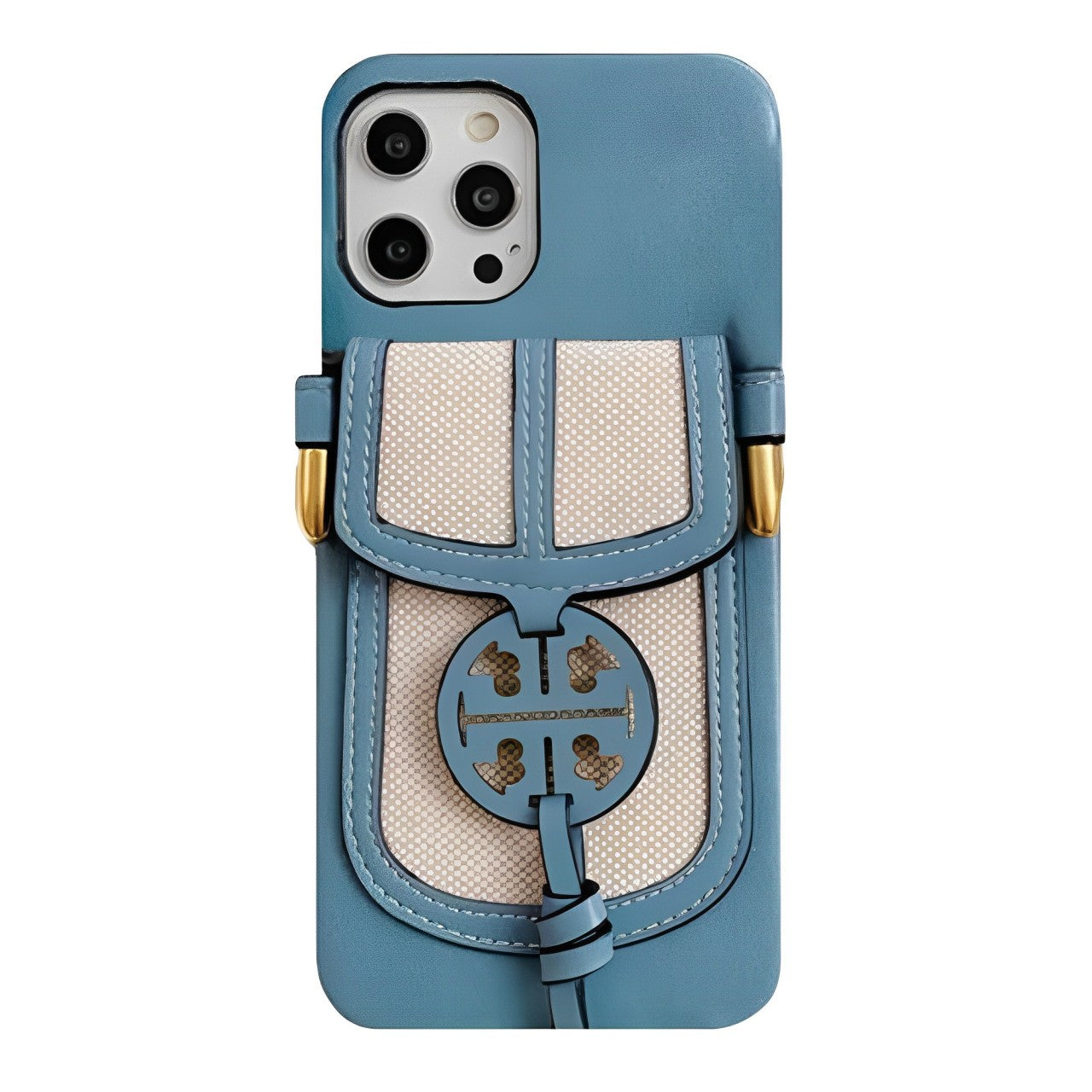 Retro Leather iPhone Wallet Case With Crossbody Strap-BELKCASE