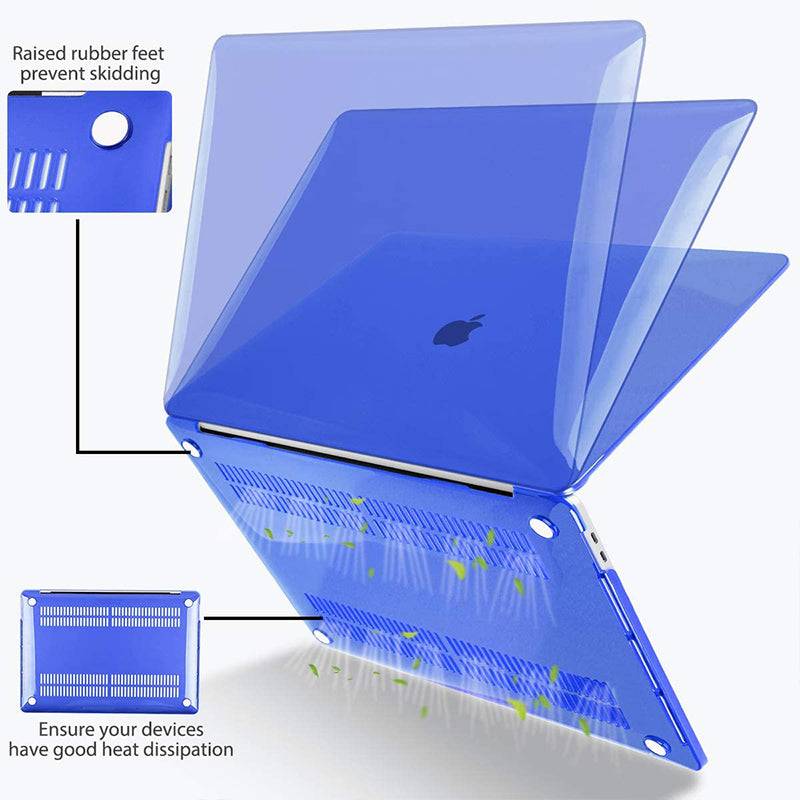 Transparent blue Macbook case customizable-BELKCASE