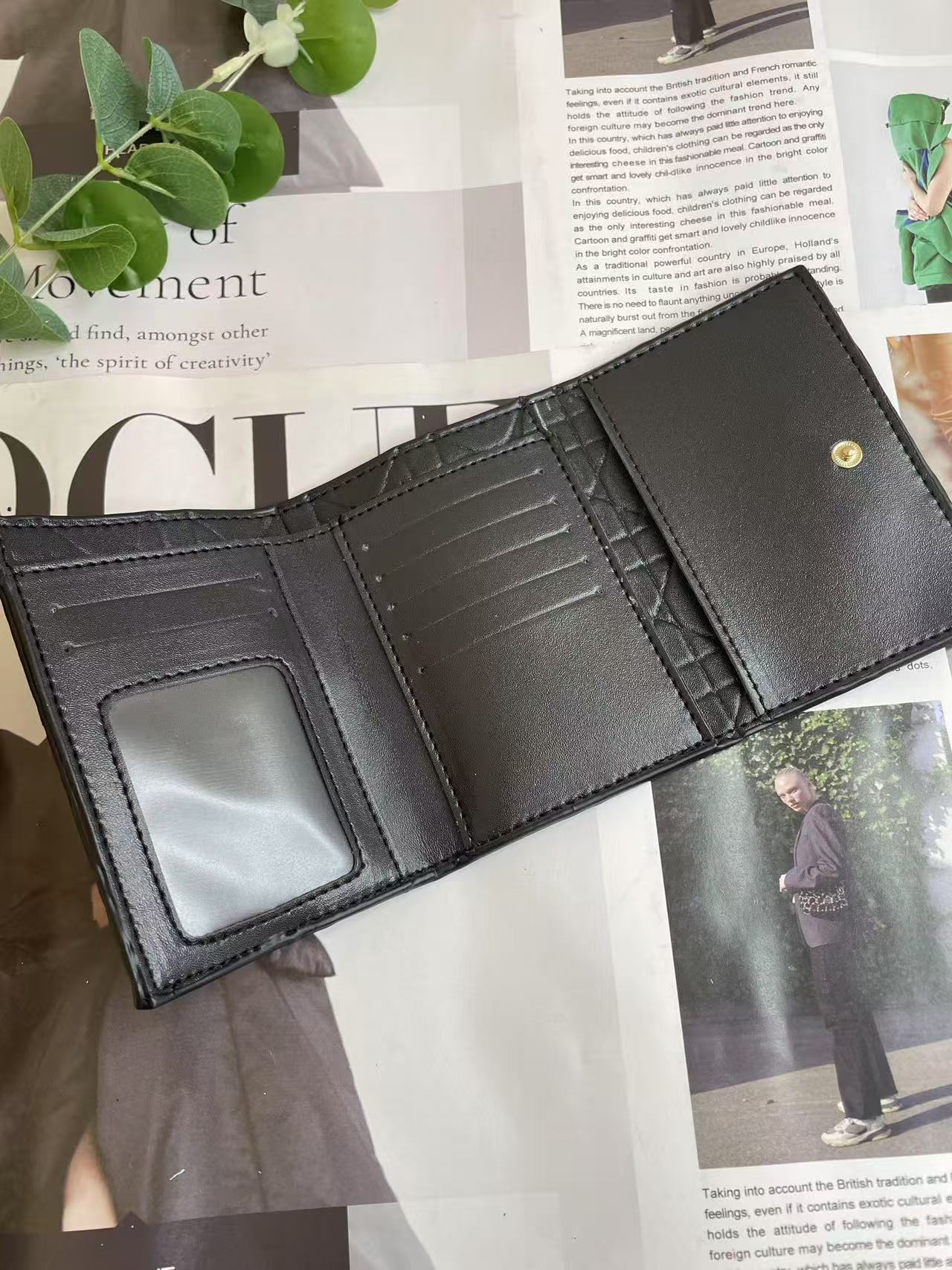 luxurious Leather Flap Wallet